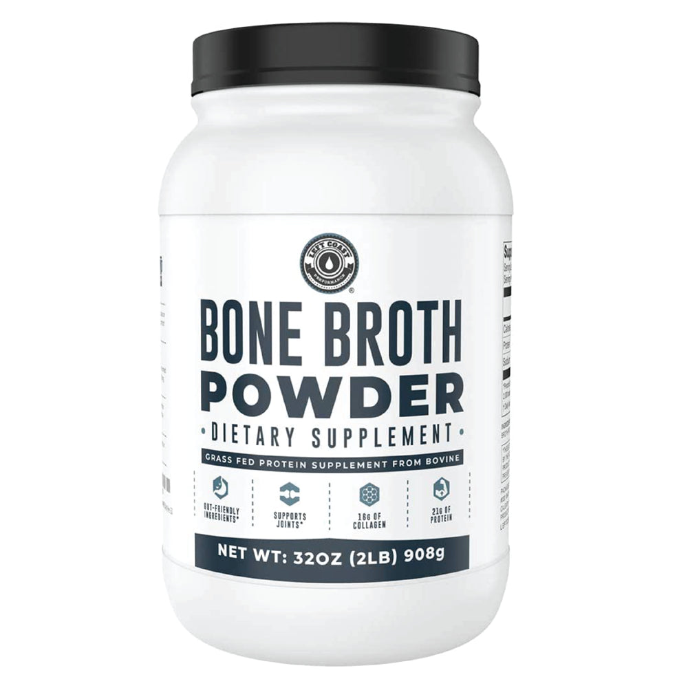 Left Coast Performance Keto Bone Broth Powder | Grass Fed Keto Protein Powder with Collagen | 42 Servings | Unflavored, 32Oz