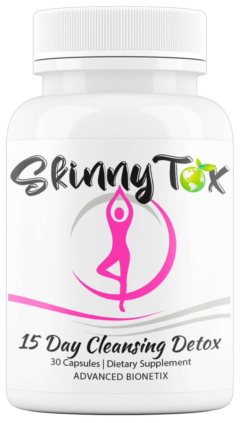 Skinnytox 15 Day Colon Cleanse Detox Cleanse, Supports Healthy Bowel Movements Flushes Toxins, Boosts Energy. All Natural Weight Management with Probiotics. Formula from Clinical Research Safe Effecti