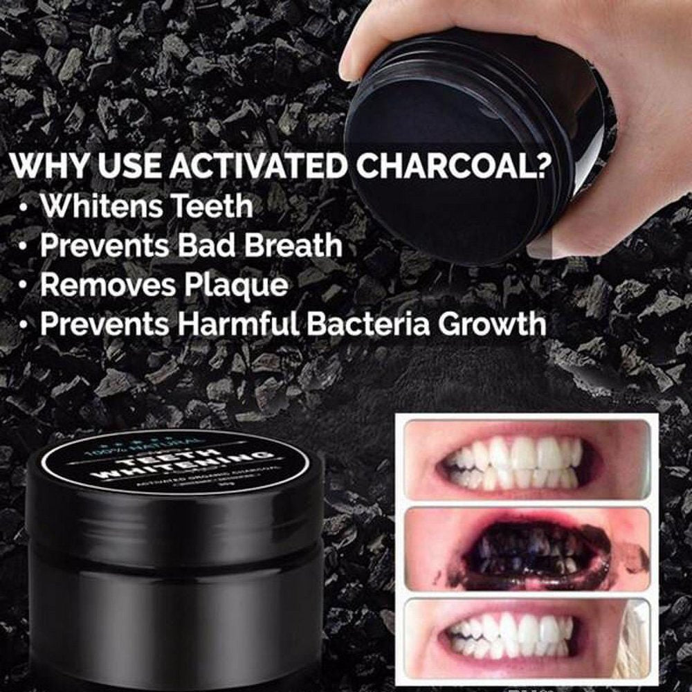 100% ORGANIC COCONUT ACTIVATED CHARCOAL NATURAL TEETH WHITENING POWDER Venicare Brand