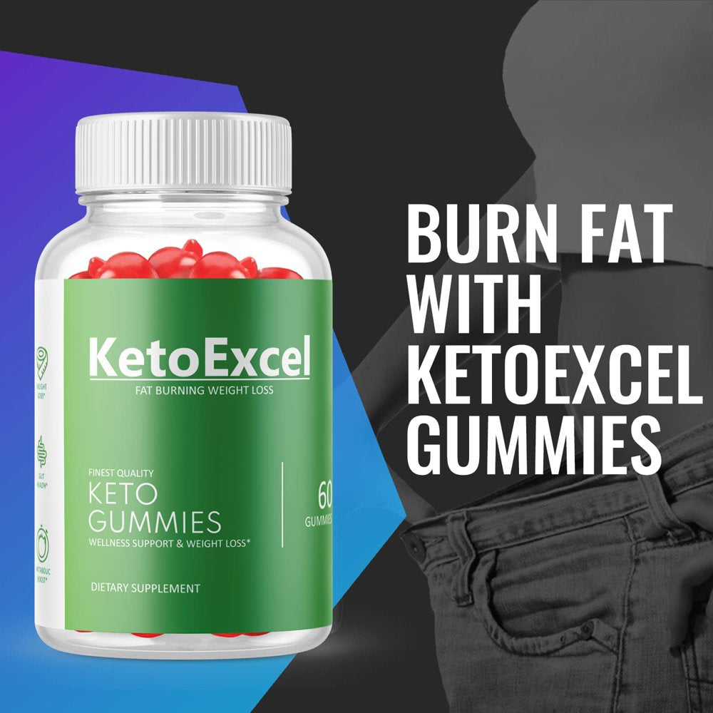 (1 Pack) Keto Excel ACV Gummies - Supplement for Weight Loss - Energy & Focus Boosting Dietary Supplements for Weight Management & Metabolism - Fat Burn - 60 Gummies