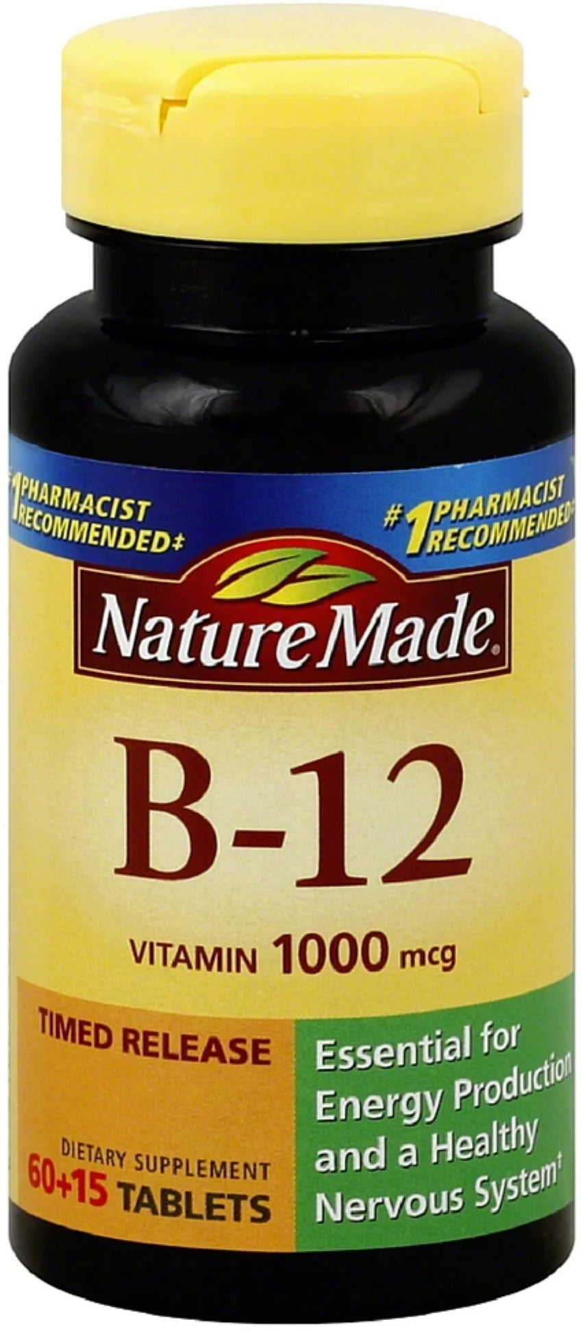Nature Made Vitamin B-12 Timed Release Tablets, 1000 Mcg 75 Ea (Pack of 6)