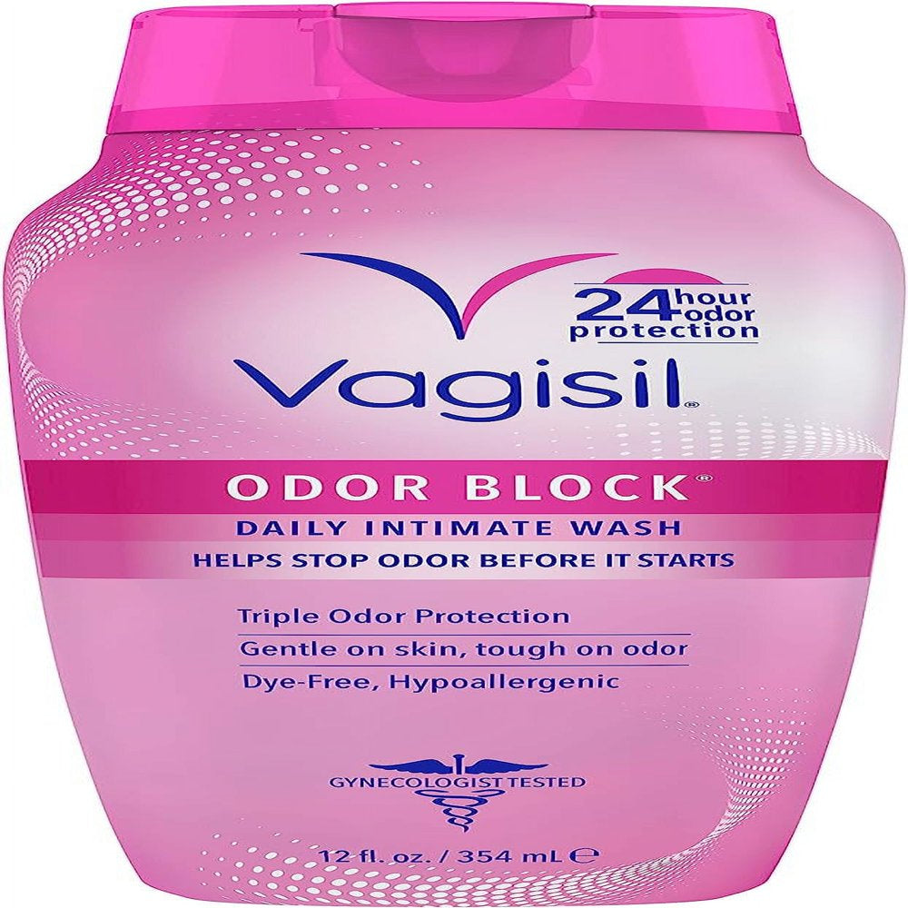 Vagisil Odor Block Daily Intimate Vaginal Feminine Wash, 12 Oz., 3 Pack