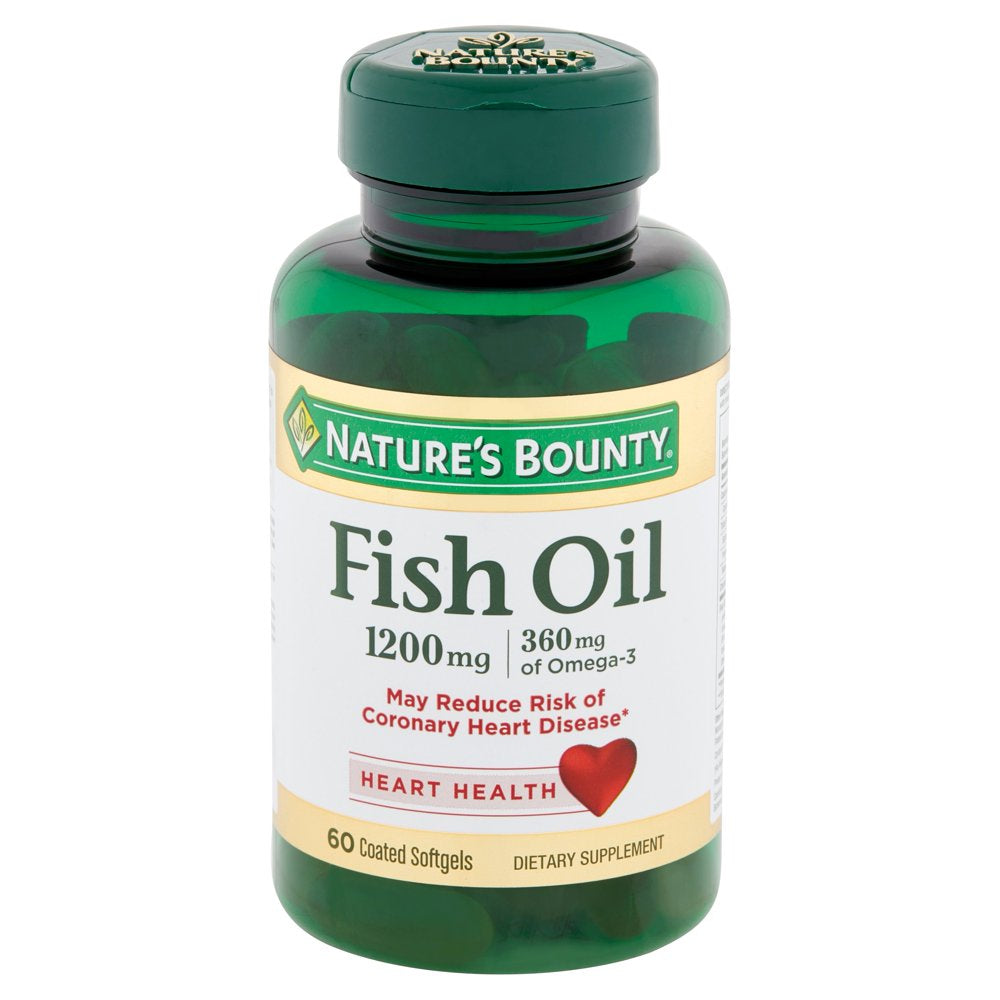 Nature'S Bounty Fish Oil, 1200Mg, Softgels, 60 Each