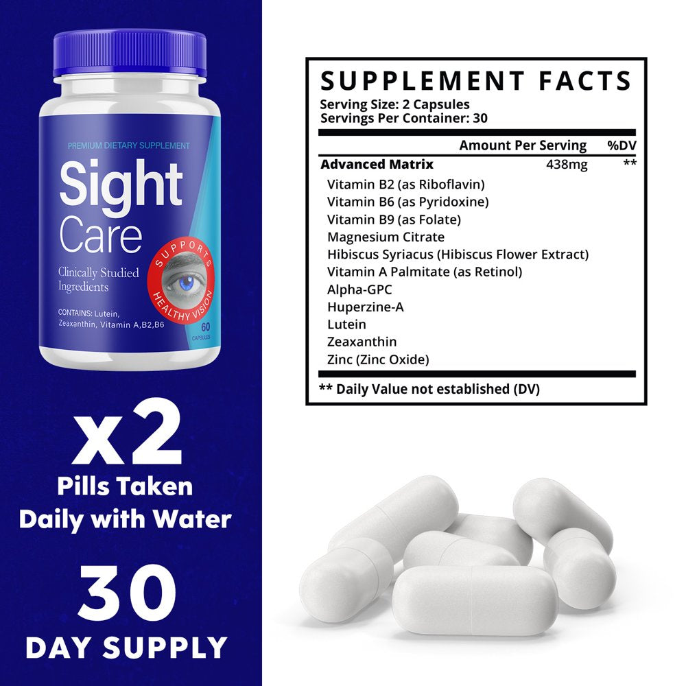 (5 Pack) Sight Care - Revolutionary Advanced Vision Matrix Formula - Supports Healthy Vision - Dietary Supplement for Eyes Sight - 300 Capsules