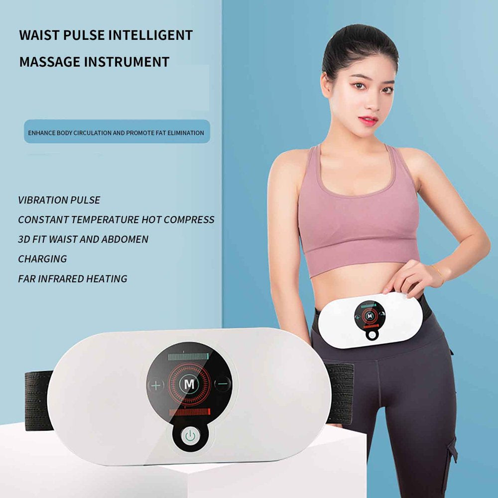 Thsue Waist Massager Smart Abdominal Vibration Weight Loss Belt Massager Electrotherapy Thin Waist and Abdominal Massager