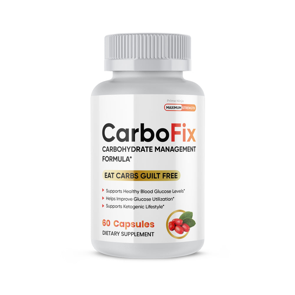 Carbofix Pills Max Strength, (3 Pack) Official Carbofix Carbohydrate Management, Dietary Supplement 180 Count