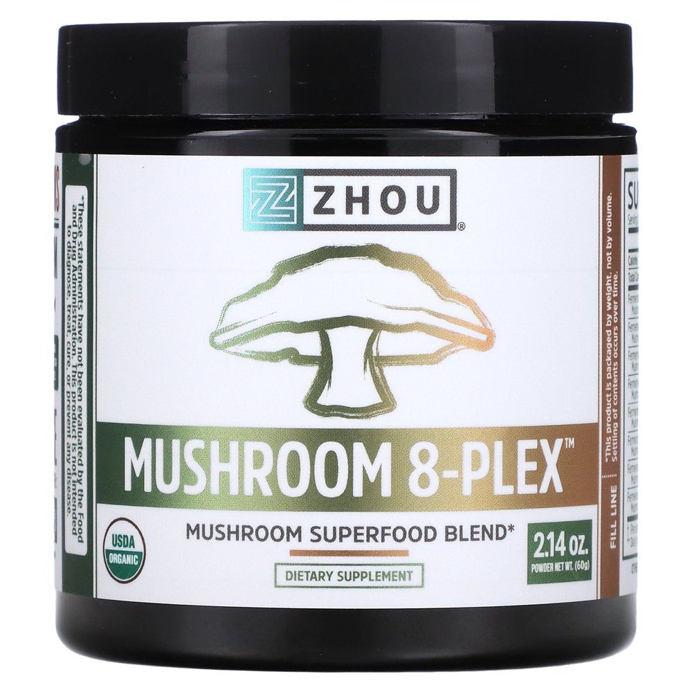 Zhou Nutrition, Mushroom 8-Plex Powder, 2.14 Oz (60 G)