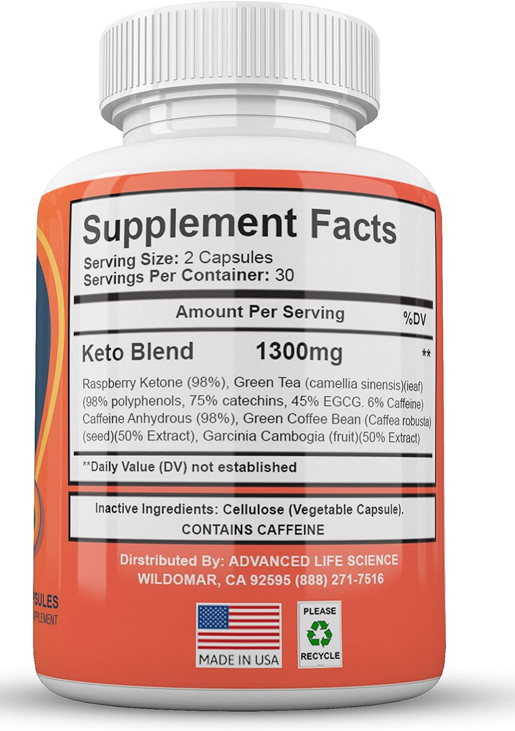 (Official) Keto GT, Advanced Formula, Made in the USA, (2 Bottle Pack), 60 Day Supply