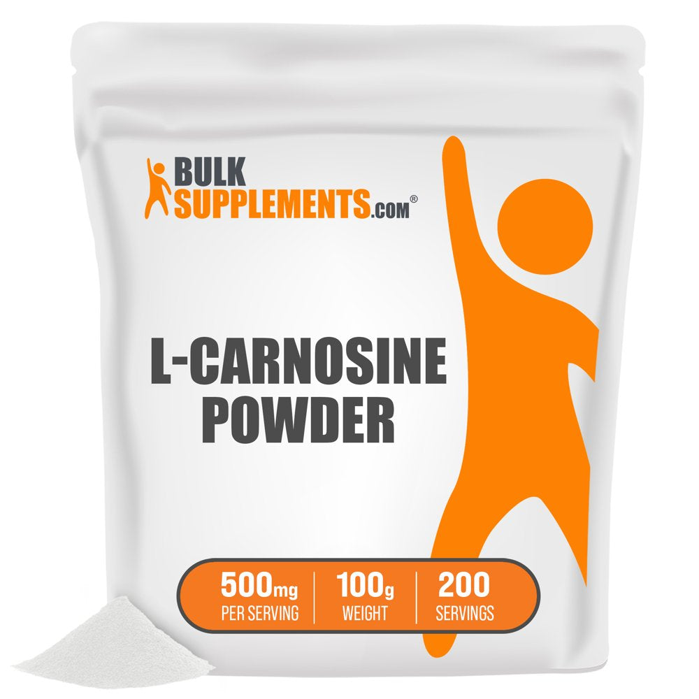 Bulksupplements.Com L-Carnosine Powder Eye Supplement Vegetarian - Vegetarian Supplement (100 Grams)