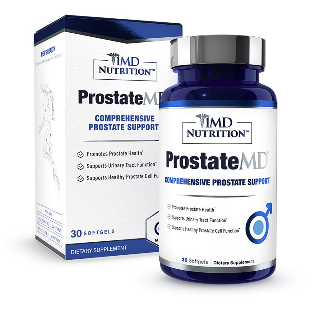 1MD Nutrition Prostatemd Saw Palmetto Prostate Support Supplement - Support for Urinary Tract and Frequent Bathroom Urges | 30 Day Supply