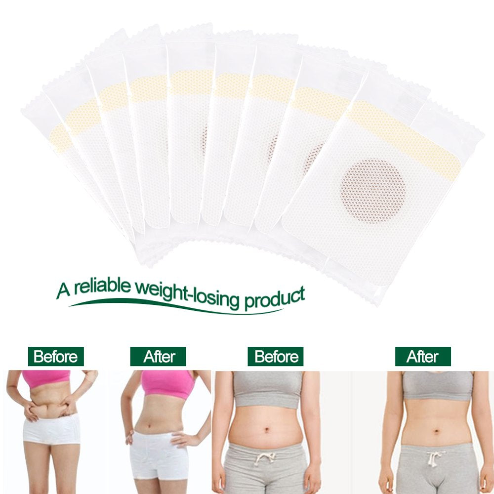 WALFRONT Women Navel Slimming Patches Body Fat Burning Weight Losing Navel Stick Adhesive Sheet Slim Patch Pads 10Pcs/Box