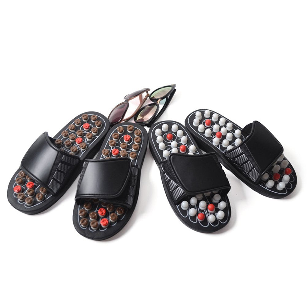 Etereauty Slippers Sandals Acupressure Foot Slipper Neuropathy Arch Sandal Relief Fasciitis Plantar Non Shower Massager