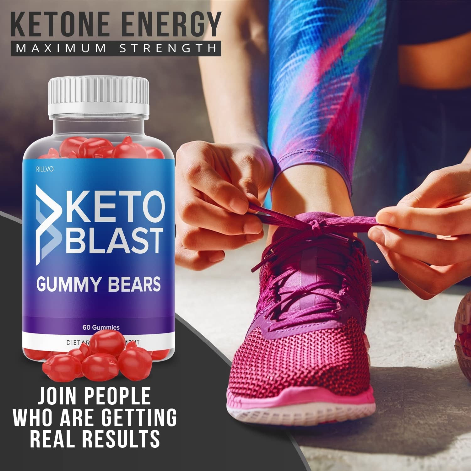 (2 Pack) Keto Blast Gummies Advanced Ketogenic Formula (120 Gummies)