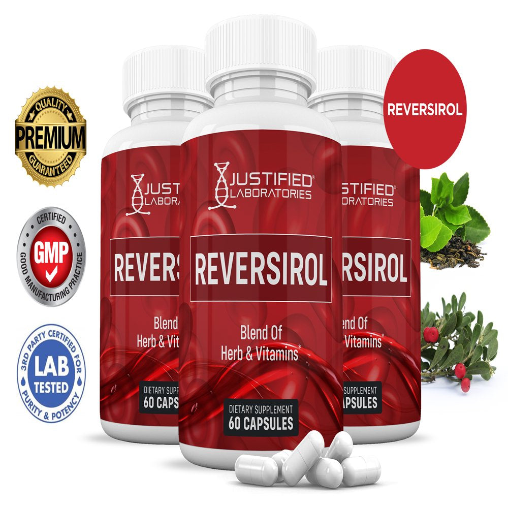 (3 Pack) Reversirol Premium Formula 688MG 180 Capsules