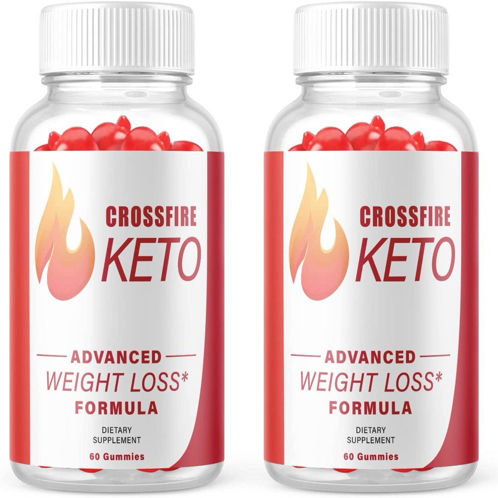 (2 Pack) Crossfire Keto ACV Gummies - Supplement for Weight Loss - Energy & Focus Boosting Dietary Supplements for Weight Management & Metabolism - Fat Burn - 120 Gummies