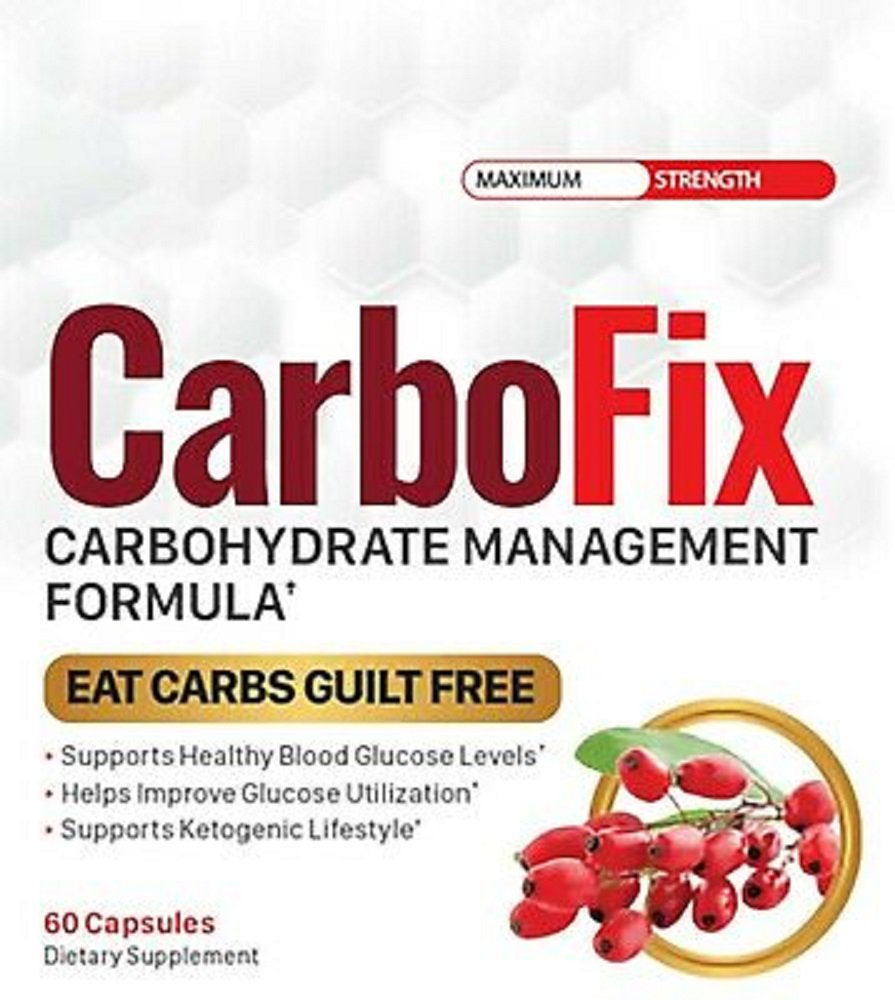 (2 Pack) Carbofix Pills Supplement Tea Reviews Gold Solo Vida Carbo Fix (120 Capsules)