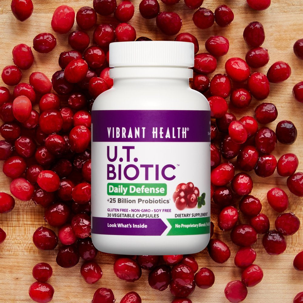 Vibrant Health, U.T. Biotic, Probiotic Support for Bladder and Urinary Health, 30 Capsules