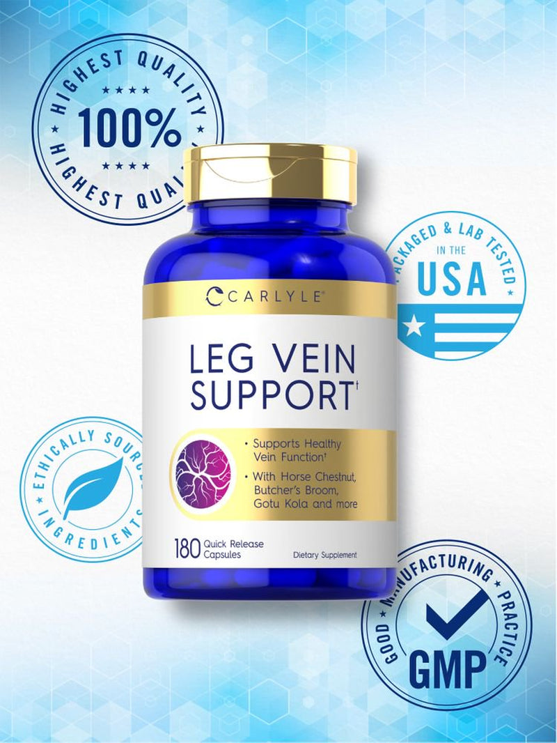 Leg Vein Supplement | 180 Capsules | by Carlyle