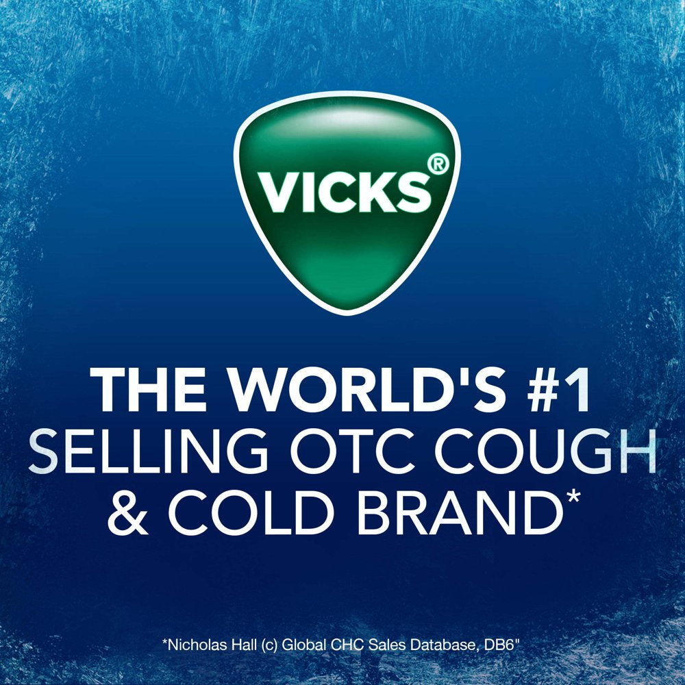 Vicks Vapocool Severe Medicated Sore Throat Drops, Menthol, Winterfrost Flavor, 45 Ct