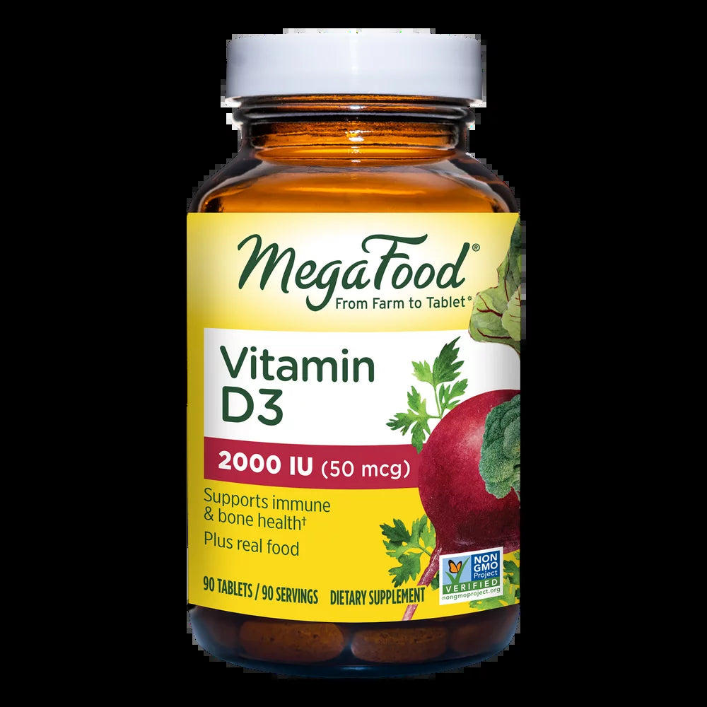 Megafood Vitamin D3 2,000 Iu (50 Mcg) 90 Tabs