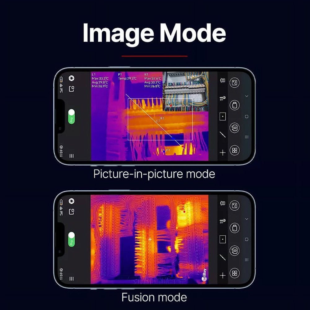 Infiray P2 PRO Infrared Video Camera Industrial PCB Floor Detection Night Vision Thermal Imaging Camera for Android & IOS Phone