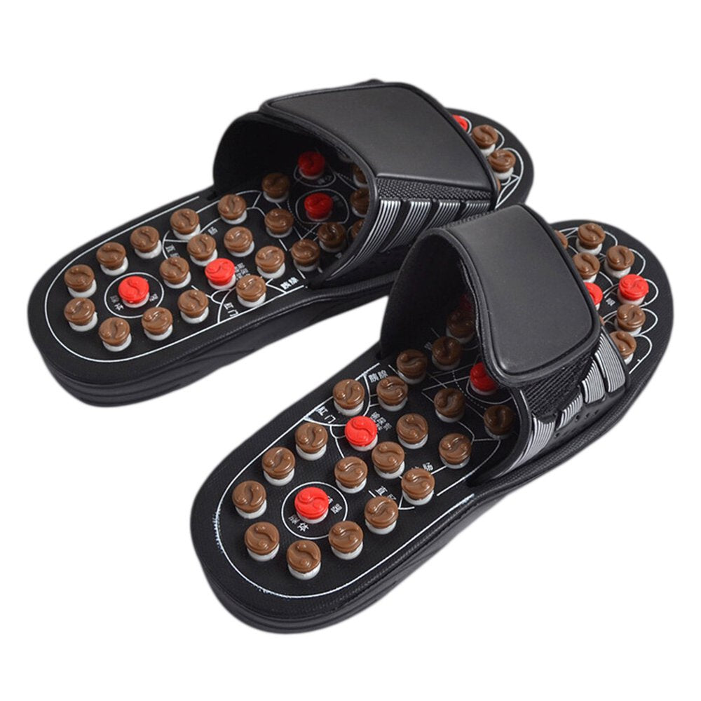 Foot Massagers Slippers Unisex Acupressure Massage Slippers for Relief Plantar Fasciitis Heel Arch Arthritis Neuropathy Pain (Size 42)