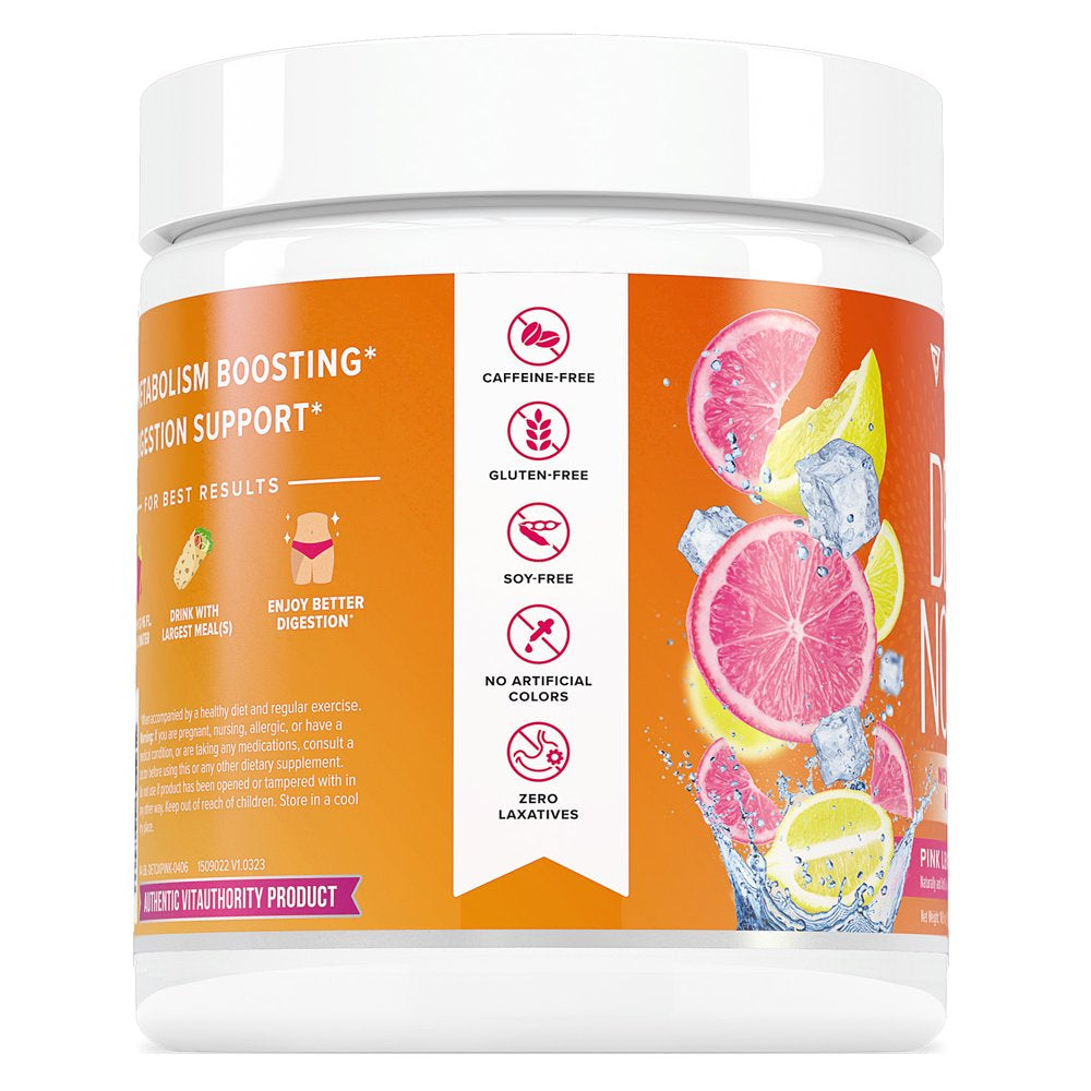 Detox Nourish Detox Cleanse Weight Loss Powder: Natural Digestive Enzyme Supplement with Apple Cider Vinegar to Support Healthy Weight Loss for Women and Men and Bloating Relief, Pink Lemonade, 50 Svg