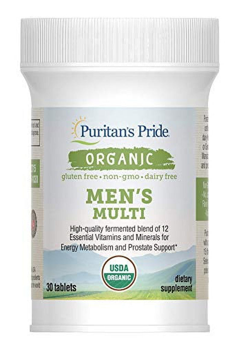 Puritans Pride One Daily Mens Multivitamin Caplets with Zinc, 30 Count (Pack of 1)