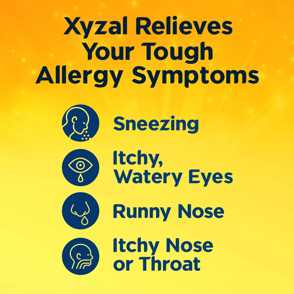 Xyzal Adult Allergy 24HR (10 Ct), Allergy Relief Tablets