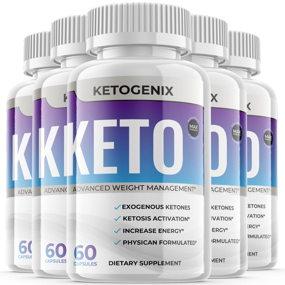 (5 Pack) Ketogenix Keto Max Pills Advanced Weight Mangement Puretonics VIP Tablets Ketogenic as Seen on for Women Men Supplements (300 Capsules)