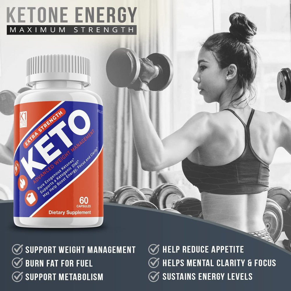 5 Pack K1 Keto Lifestyle Diet Supplements Advanced Ketogenic Formula 300 Capsules