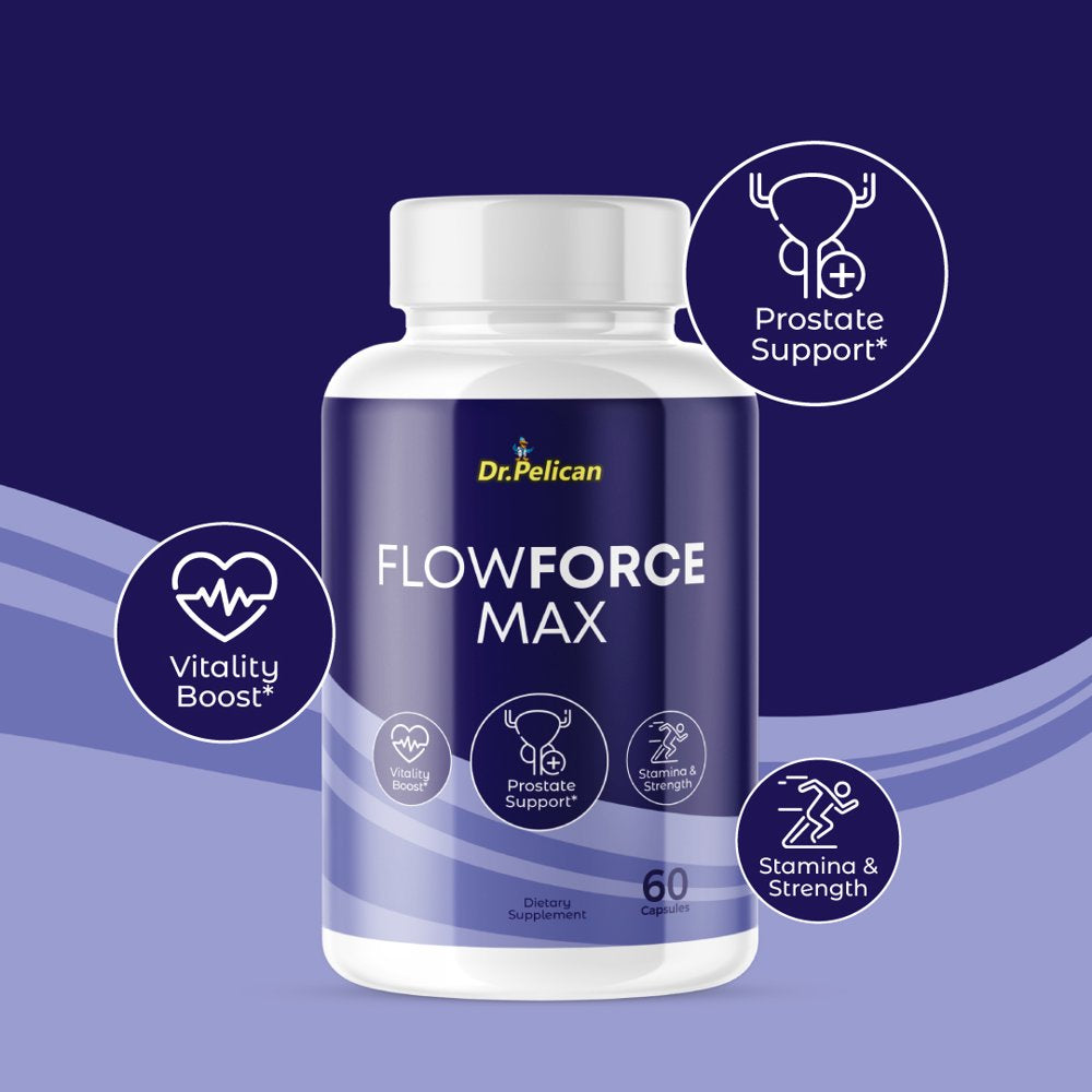 Flowforce Max- Prostate Support- 60 Capsules- Dr. Pelican