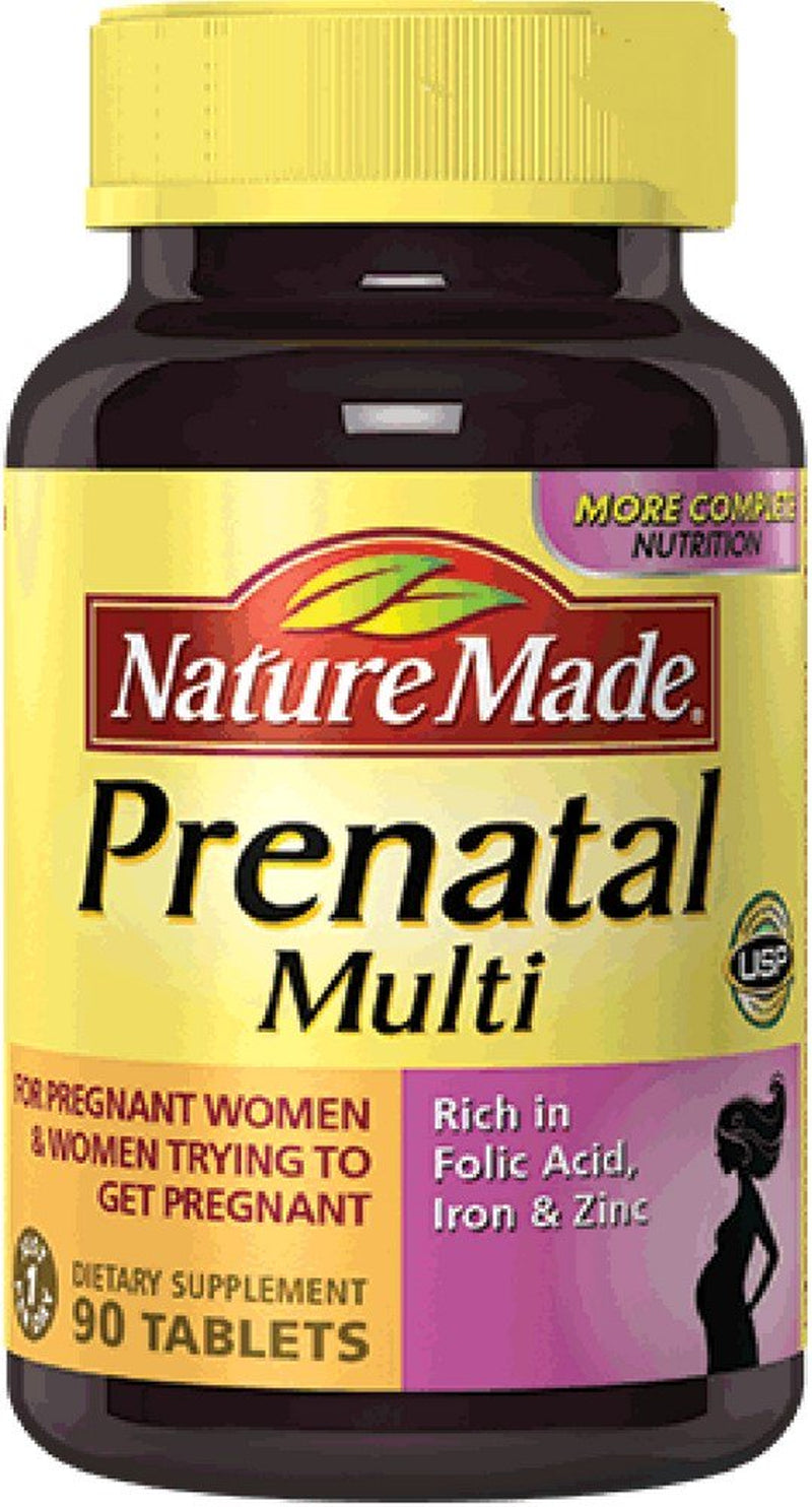 Nature Made Prenatal Multi Dietary Supplement , 90 Tablets Ea (Pack of 3)