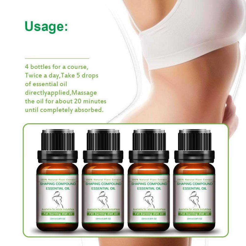 Weight Loss Leg Fat Burner Slimming Body and Firming Essential Oil 10 Ml 0.33Fl.Oz