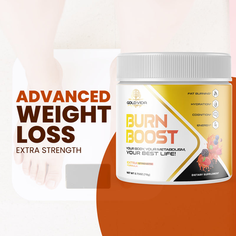 (1 Pack) Gold Vida Burn Boost Powder - Dietary Supplement for Weight Loss Management & Metabolism - Appetite Suppressant