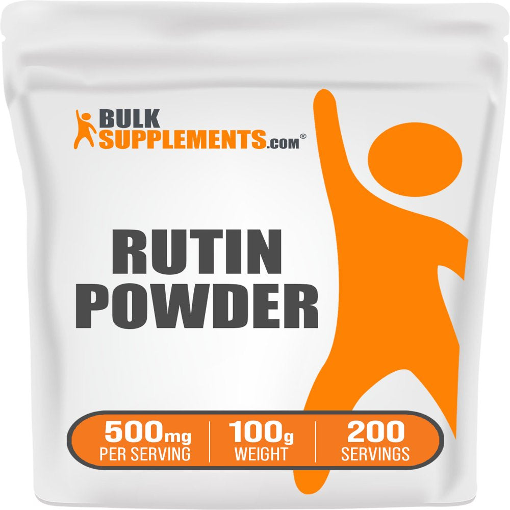 Bulksupplements.Com Rutin Powder - Vein Support Supplements - Brain Supplement - Luteolin Supplement - Apigenin Supplement (100 Grams - 3.5 Oz)