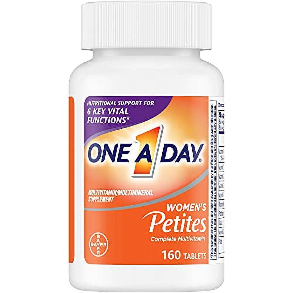 One a Day Womenâ€™S Petites Multivitamin,Supplement with Vitamin A, Vitamin C, Vitamin D, Vitamin E and Zinc for Immune Health Support, B Vitamins, Biotin, Folate (As Folic Acid) & More, 160 Coun