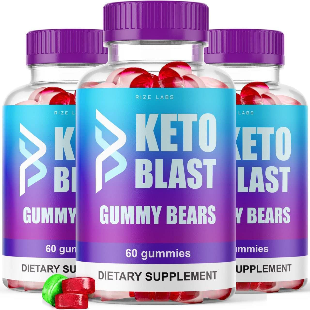 (3 Pack) Keto Blast ACV Gummy Bears Keto Blast ACV Gummies Advanced Formula (180 Gummies)