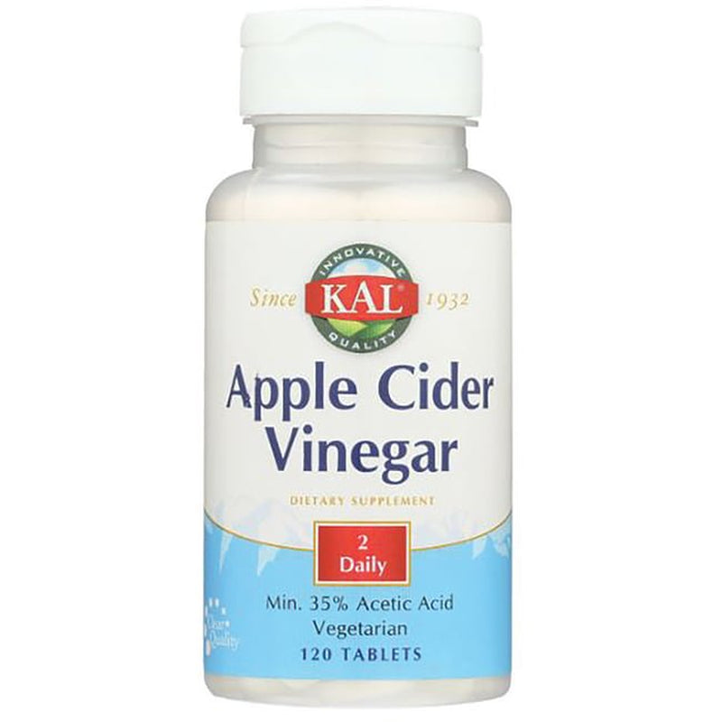 KAL Apple Cider Vinegar Capsules, 500 Mg, 120 Count