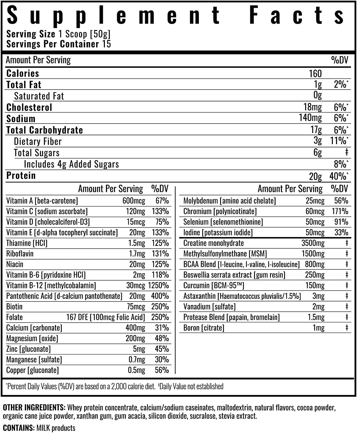 Wilderness Athlete - Brute Strength BCAA Post Workout | BCAA Creatine Workout Powder - Premium Post Workout Recovery Drink | 15 Serving Tub (Chocolate)