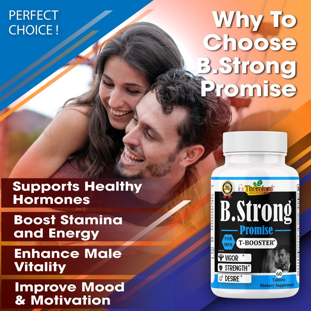 Male Testosterone Supplement All Natural Revitalize Strength - Improve Energy Level - Optimize Vitality- 60 Tablets