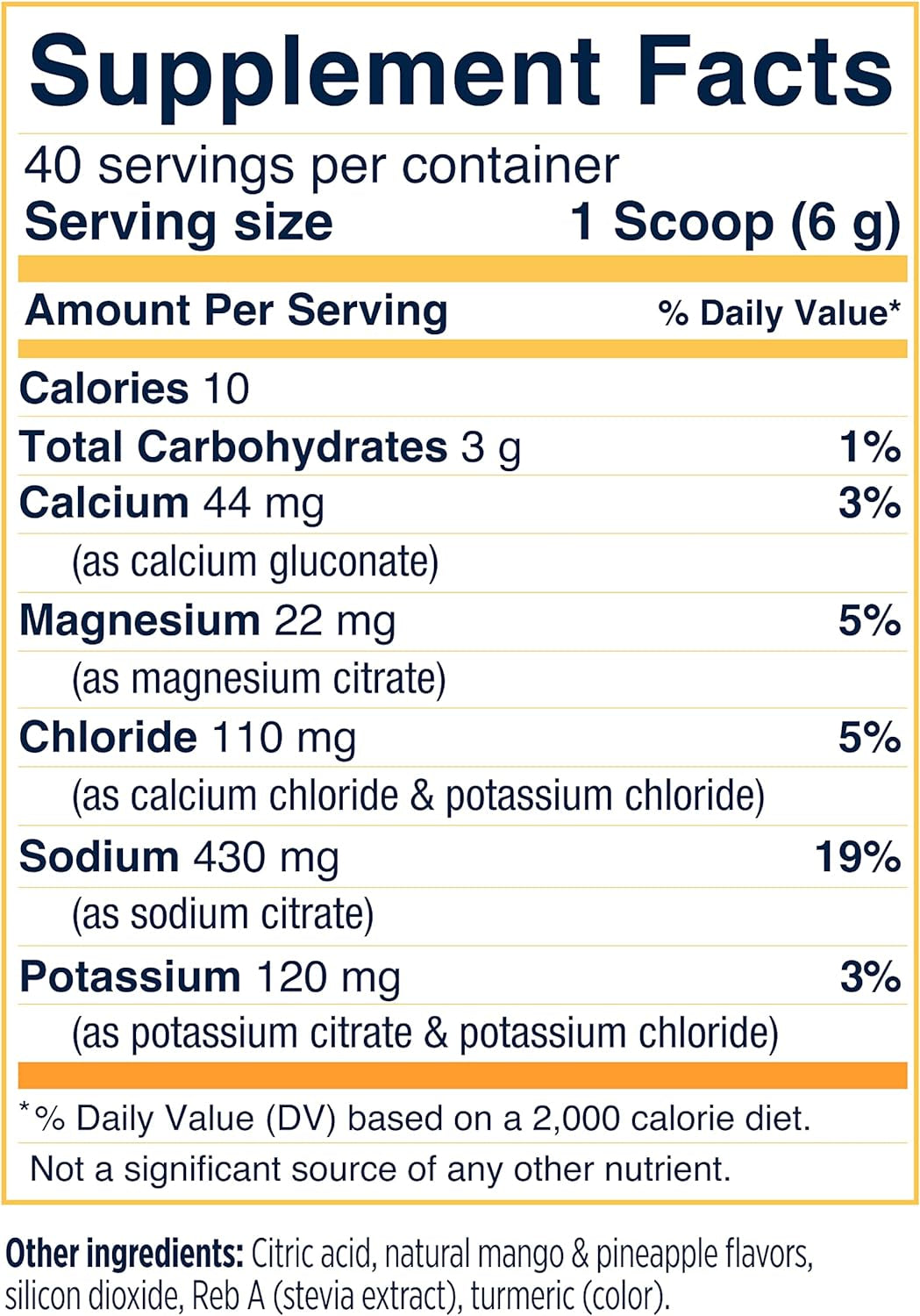 Saltstick Drinkmix Electrolyte Powder Sugar Free | Zero Sugar Electrolyte Drink Mix for Hydration | No Artificial Sweeteners | Tropical Mango | 40 Servings