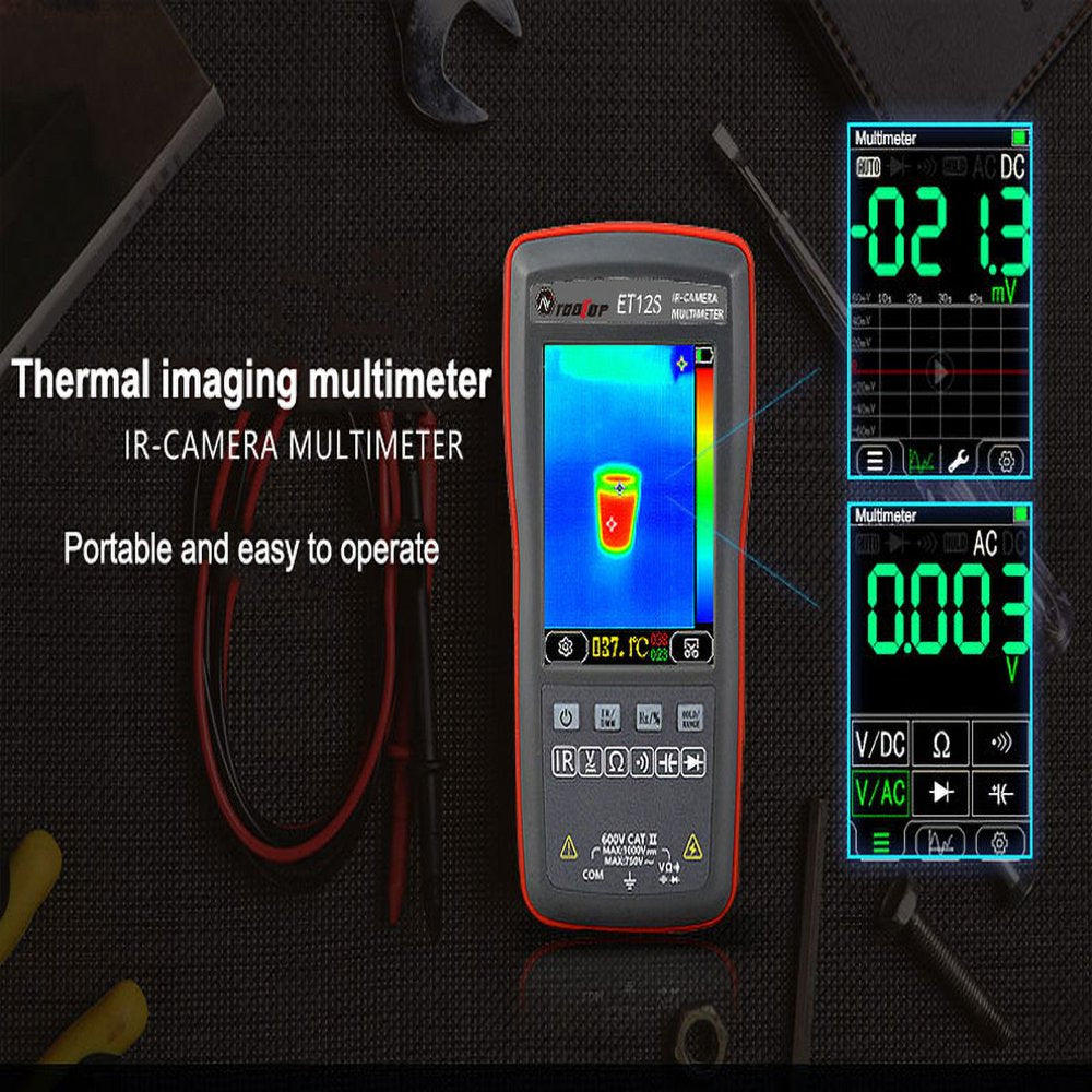 Diymore 2 in 1 Thermal Imager Multimeter 2.8'' Touch Screen IR Thermal Camera Multimeter