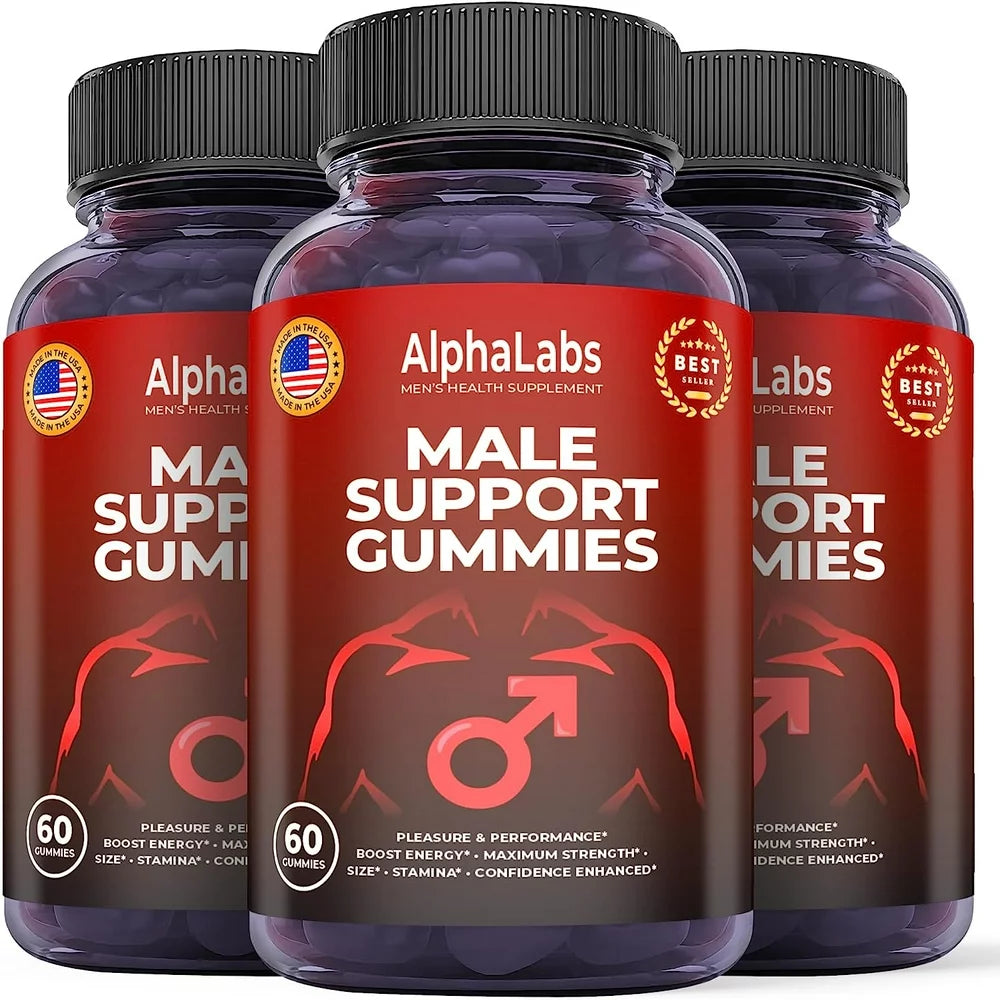 (3 Pack) Alpha Labs Male Gummies - 180 Gummies