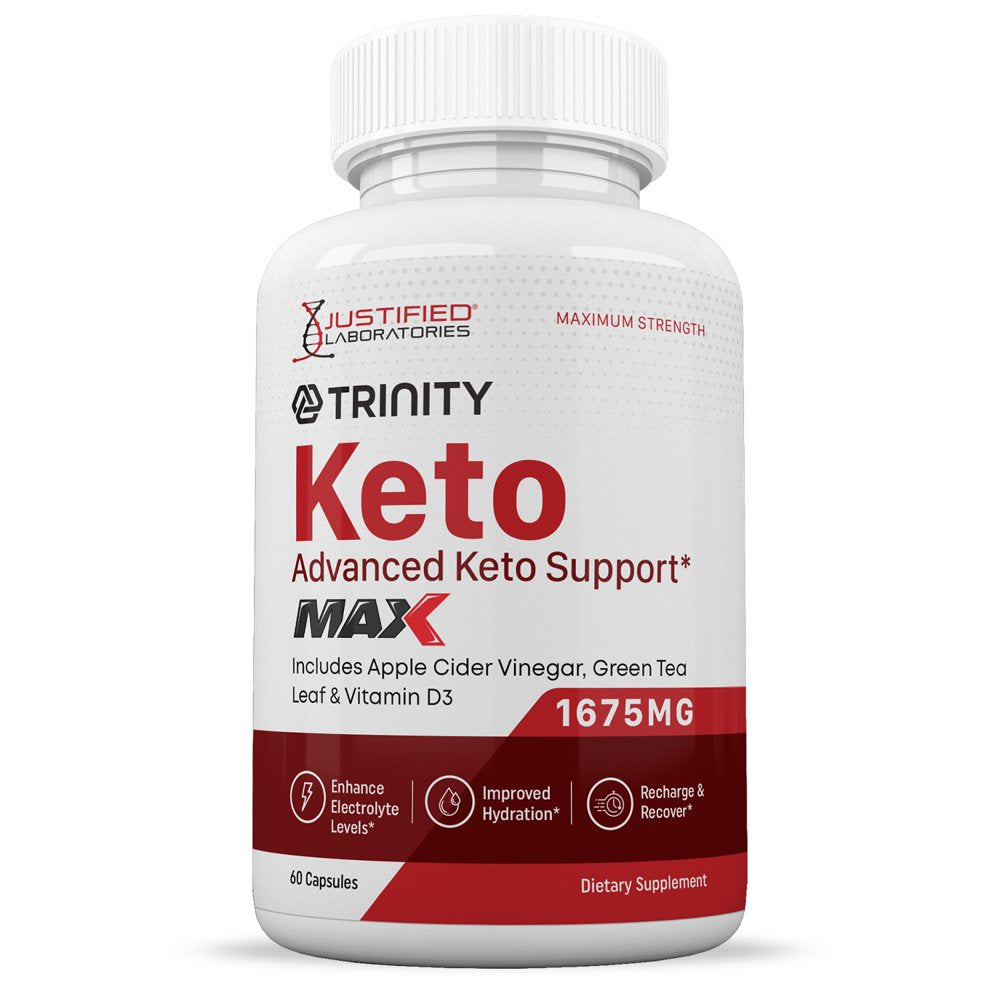 (2 Pack) Trinity Keto ACV MAX Pills 1675Mg Alternative to Gummies Dietary Supplement 120 Capsules