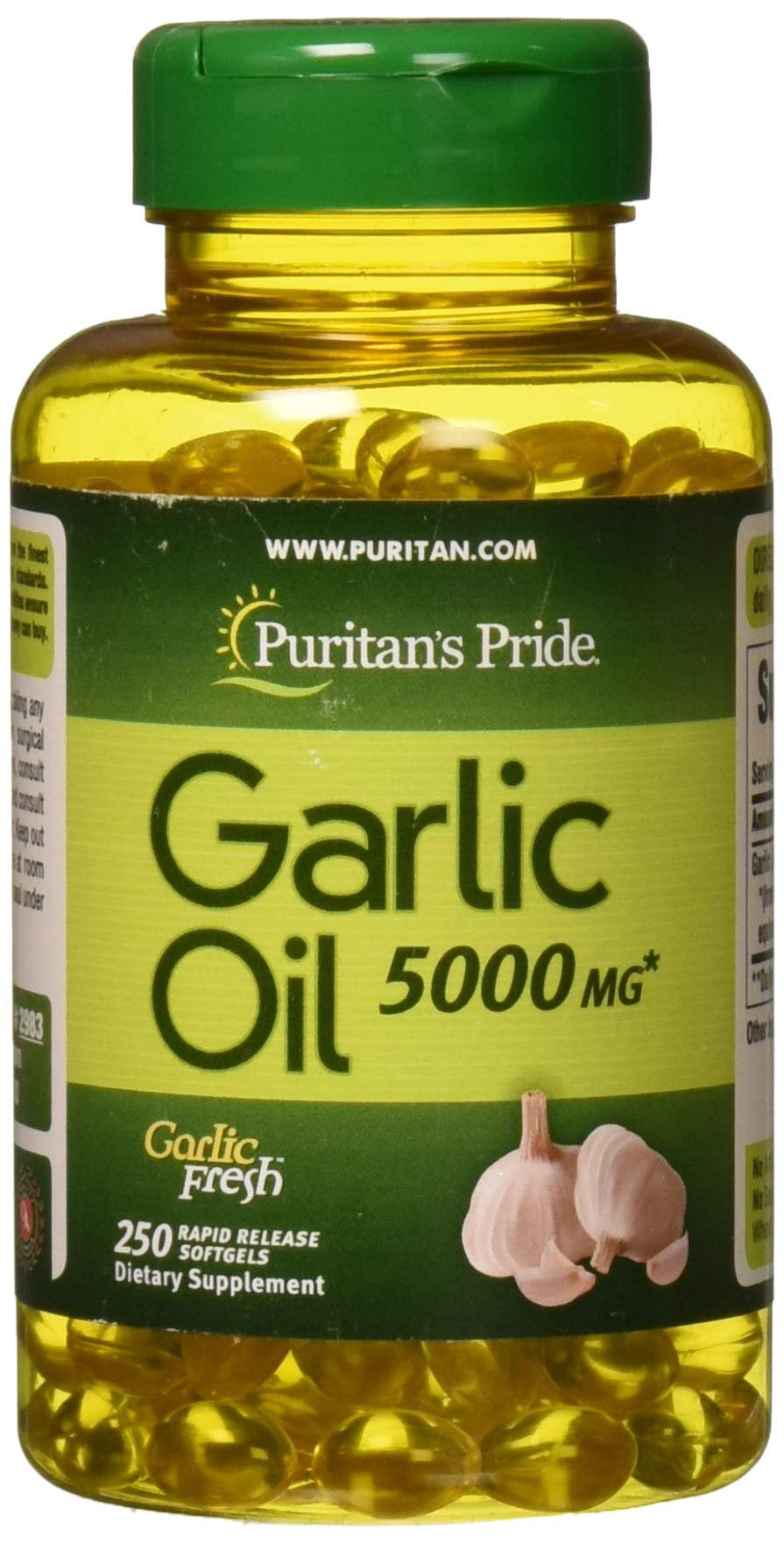 Puritans Pride Garlic Oil, 5000 Mg, 250 Count