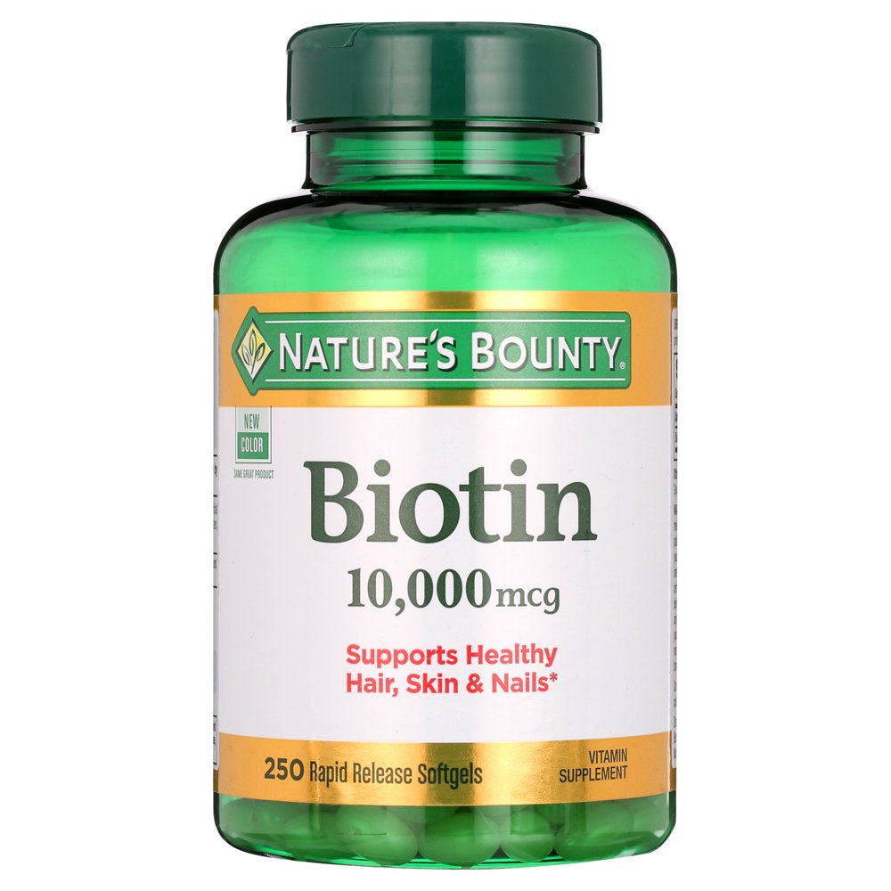 Nature'S Bounty Biotin 10,000 Mcg, 250 Ct.