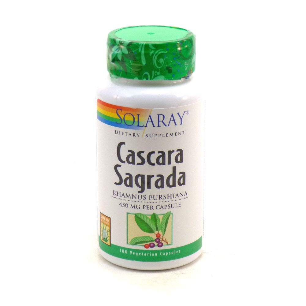 Cascara Sagrada 450 Mg by Solaray - 100 Capsules